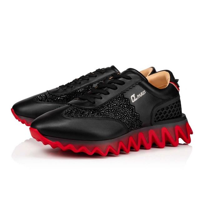 Christian Louboutin Runner Loubishark Strass Black/loubi Claf Sneaker