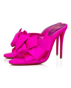 Christian Louboutin Mules Matricia 100 mm Holly Pink/lin Holly Pink Satin